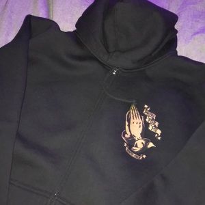 Santa Cruz Pray For Me Zip up hoodie